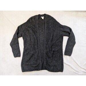 Mens XS Mohair Wool Blend Openfront Gray Cardigan H&M Jacket Coat RARE